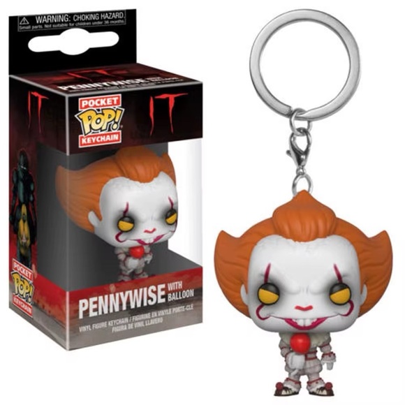 Funko Pocket Pop! Keychain: Pennywise with Red Balloon - Picture 1 of 5